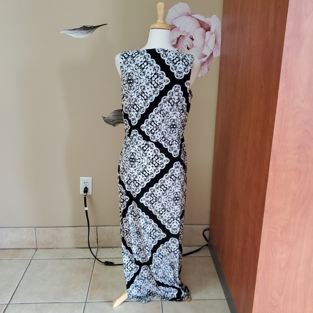 Black Label by Chicos Black and White Dress - Picture 5 of 8
